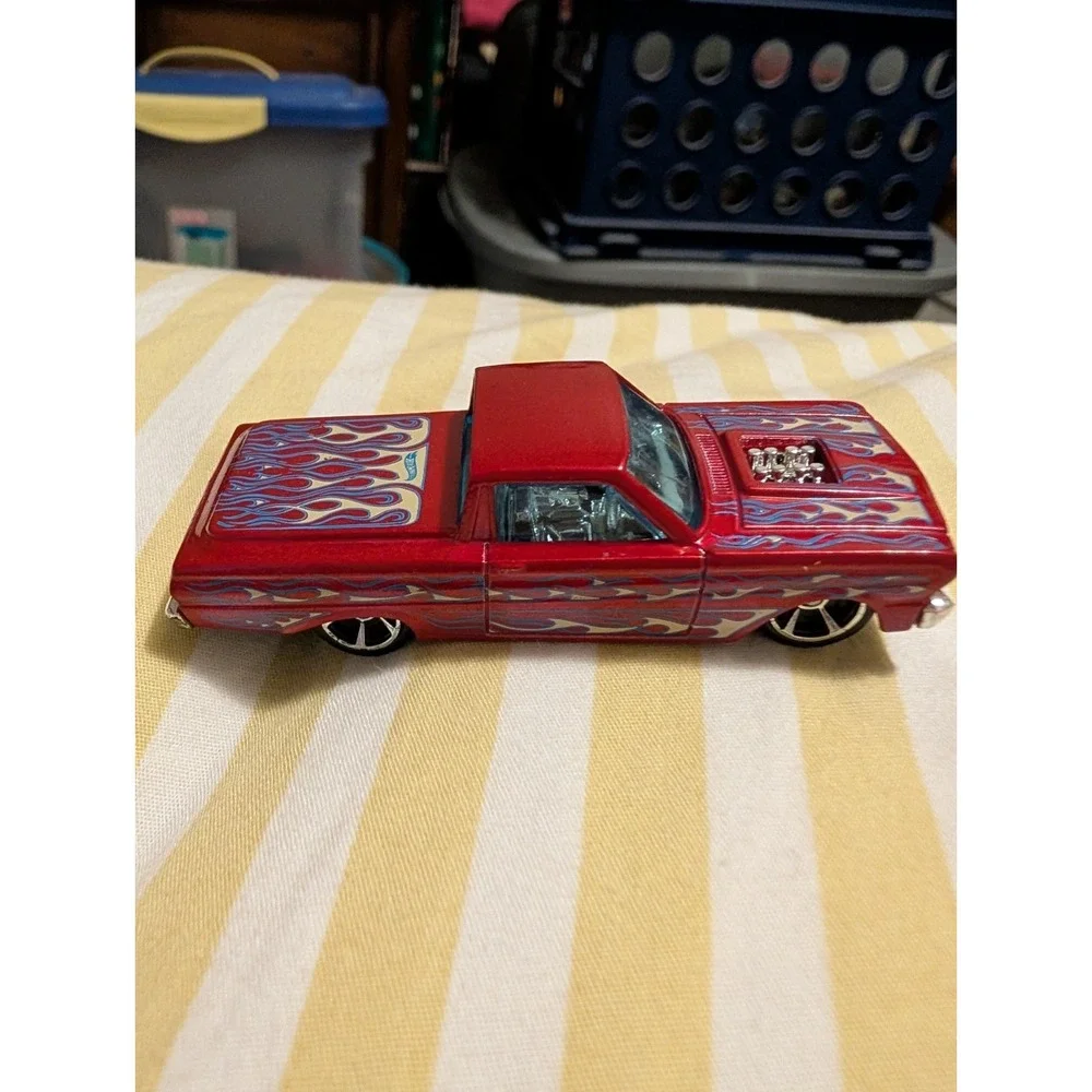 Hot Wheels 1965 Ford Ranchero HW Workshop Mattel 2010 Red Flame Diecast 1:64